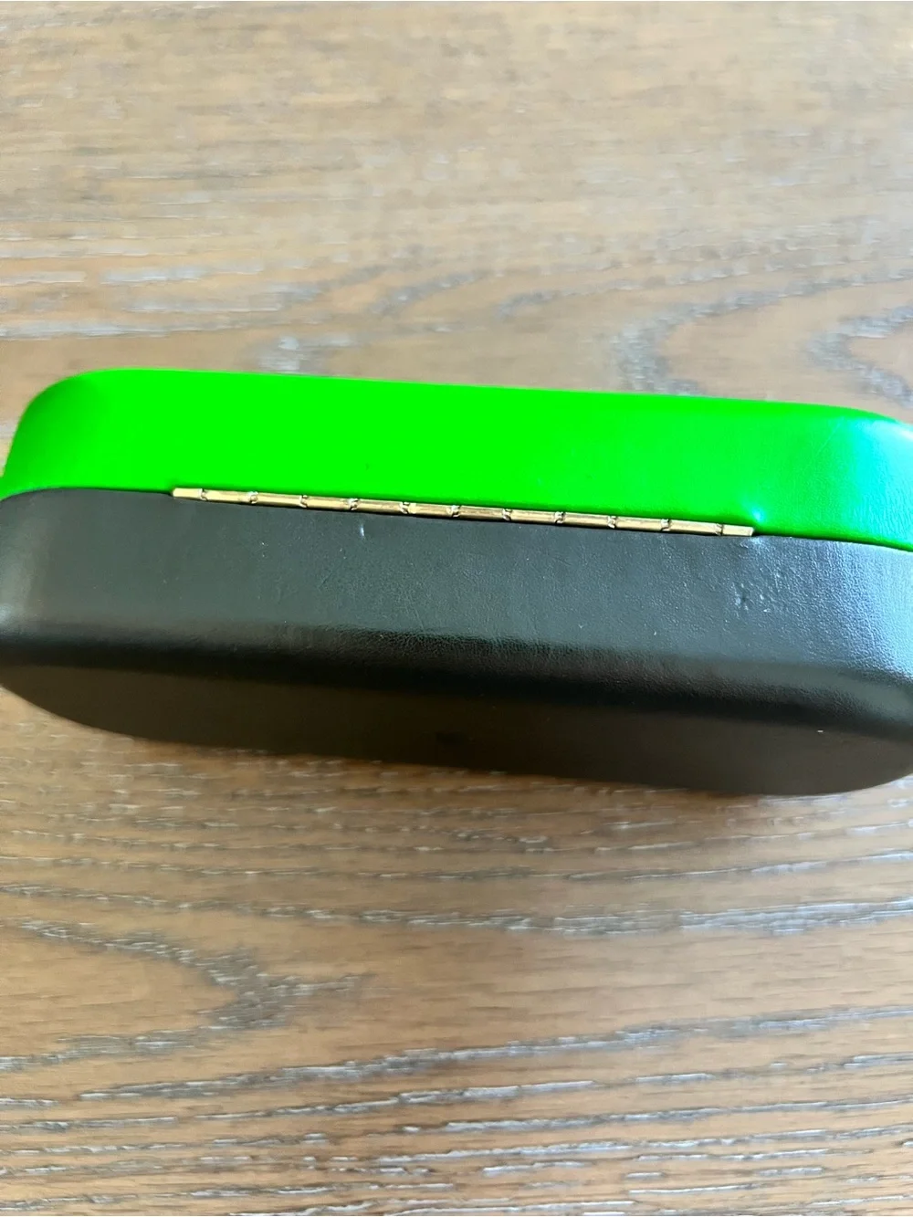 kate spade Bright Green and Black Hard Shell Eyewear Case with Black Logo